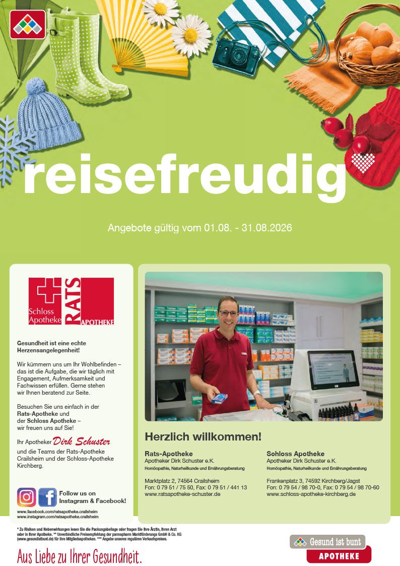 Flyer mit August-Angeboten