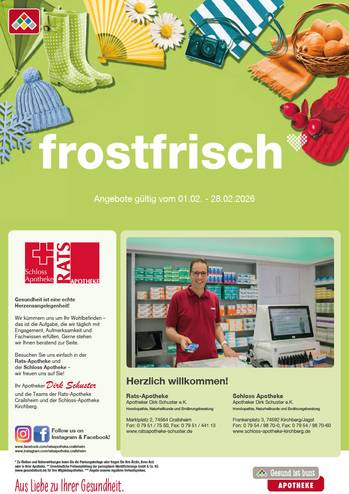 Flyer mit Angeboten Februar