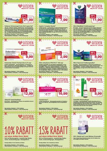 Flyer mit Angeboten Februar